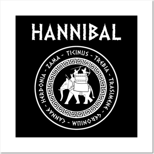 Hannibal Barca 2nd Punic War Battles War Elephant Symbol Posters and Art